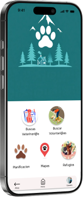 App Refugio Vista Inicio
